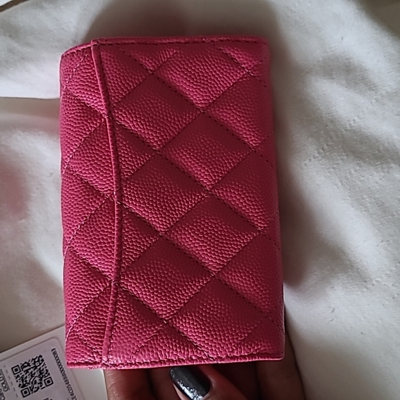 22A Chanel Classic Flap Card Holder w Gold HW - Picture 8 of 10